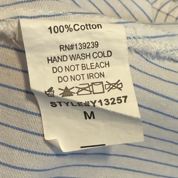 DO+BE Blue and white Striped Off-Shoulder dress size M - Picture 4 of 8